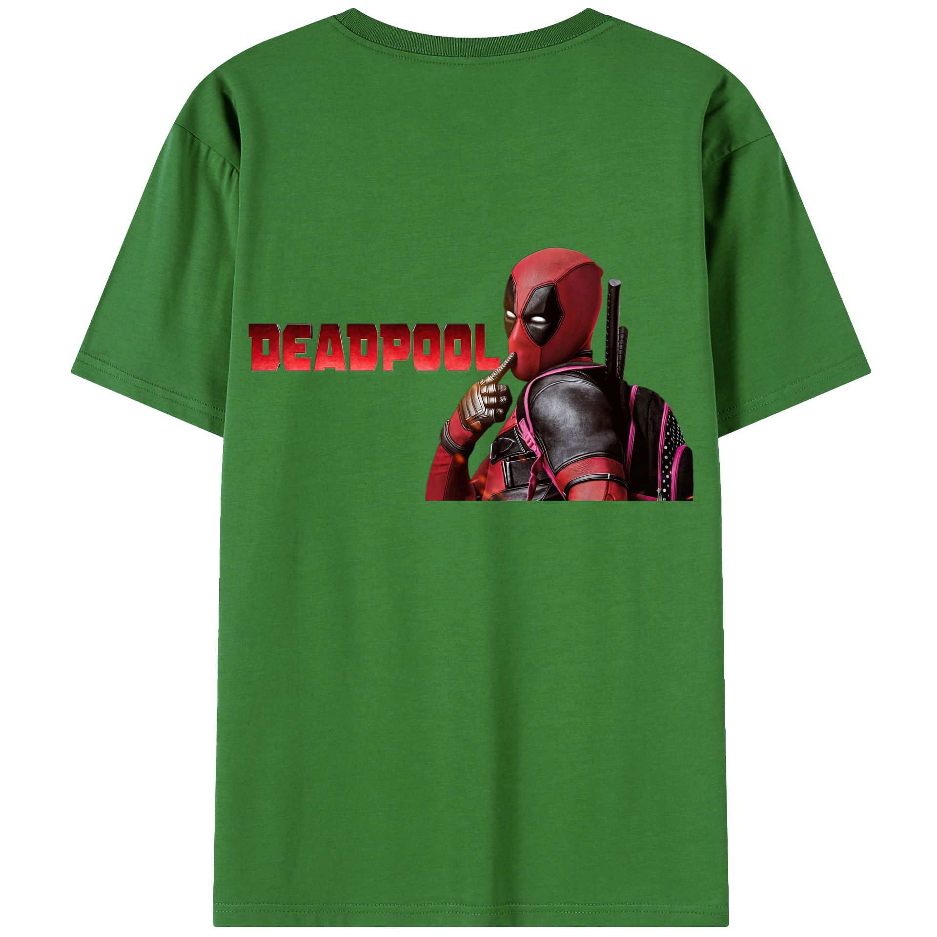 （画像用） Deadpool デッドプール レディース半袖Tシャツ(バックプリント)